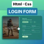 Login Form with Modern UI and Animation using Bootstrap (Html and Css)