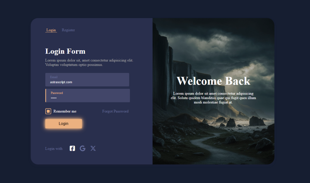 Html Css Login Form